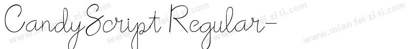 CandyScript Regular字体转换